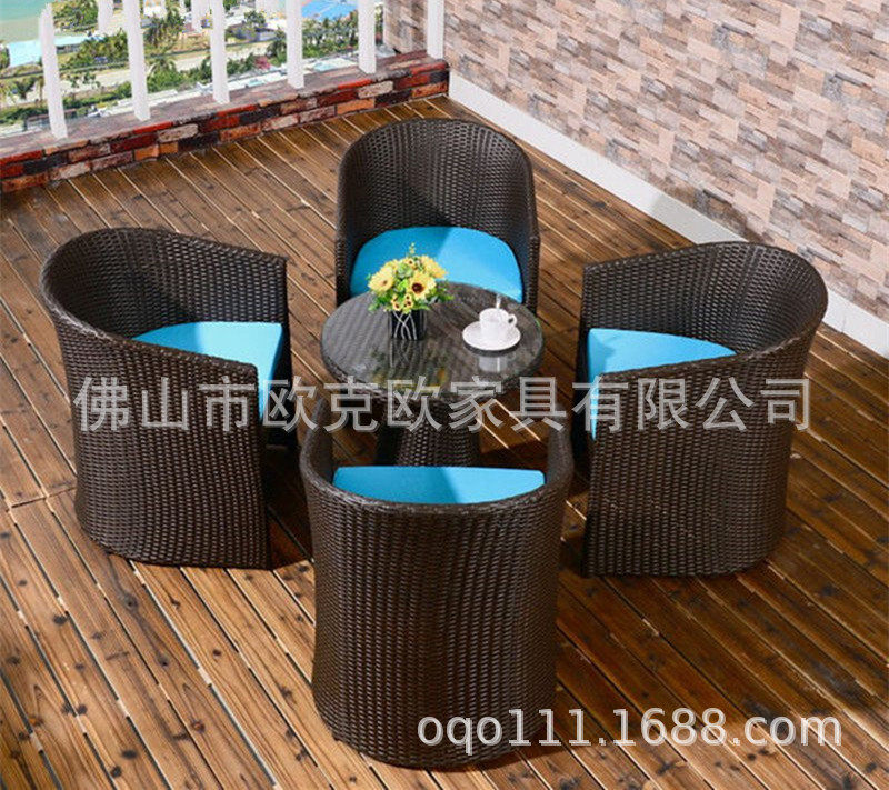 户外家具阳台桌椅藤椅茶几咖啡厅藤编桌椅休闲桌椅Z294