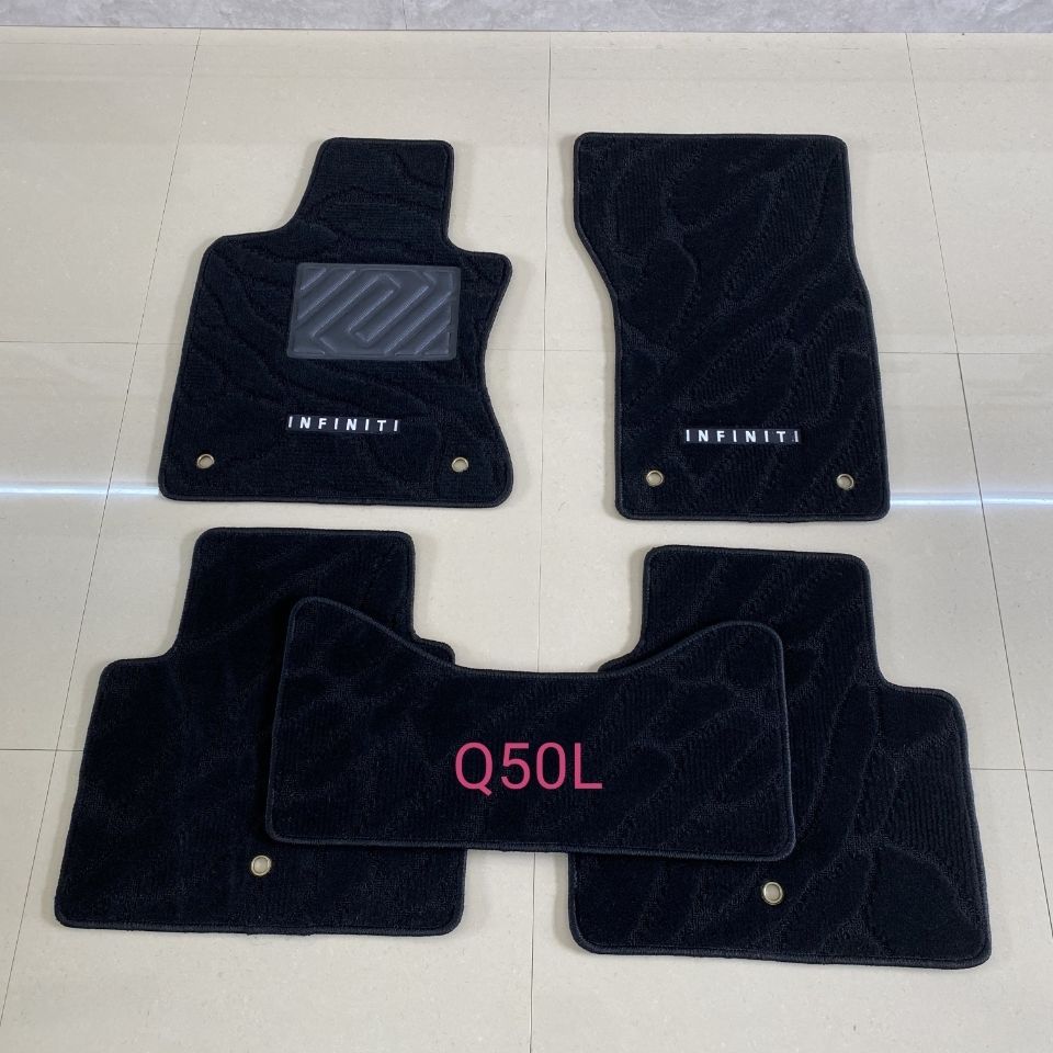 适用英菲尼迪Q50LQ70L G25G37脚垫M25M37脚垫DIY专用地毯式脚踏垫