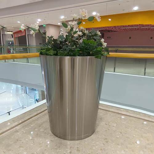 户外不锈钢花箱金属花坛花盆阳台种植箱异形花池露台座椅