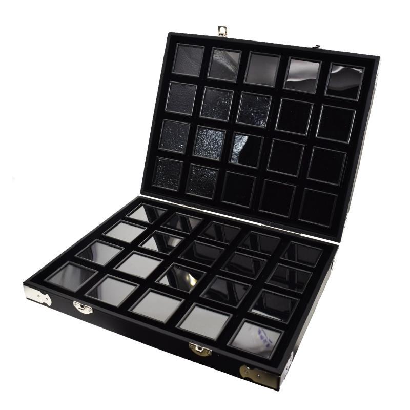 便携式戒面彩宝箱72只3*3钻石盒盒宝石盒裸钻裸石展示箱