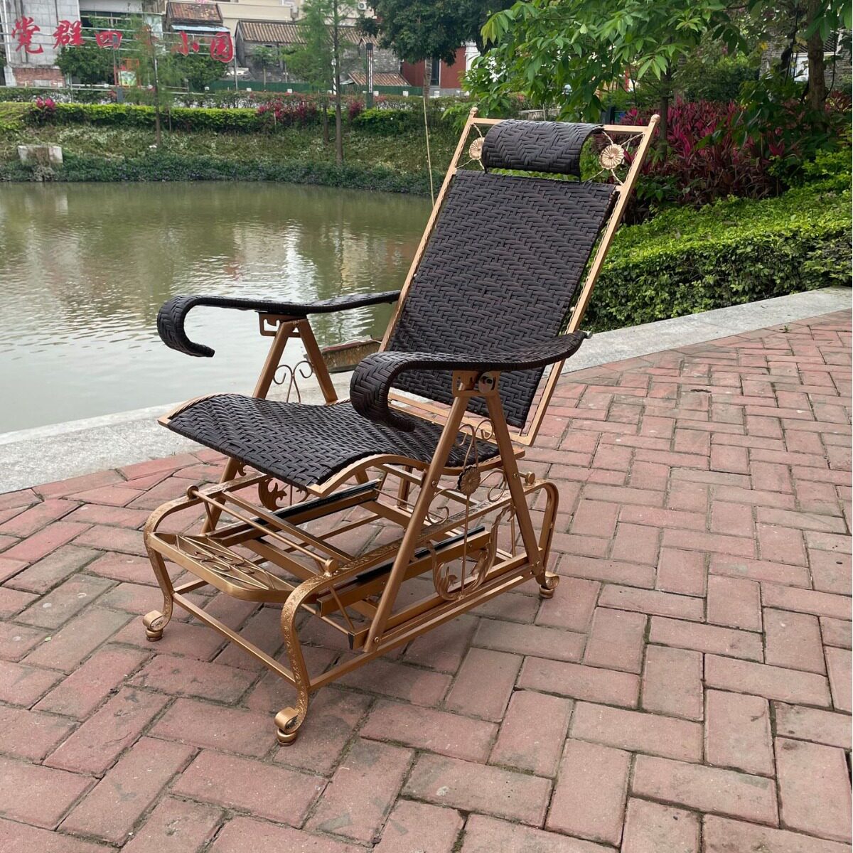 豪华型大藤午休摇椅阳台庭院
