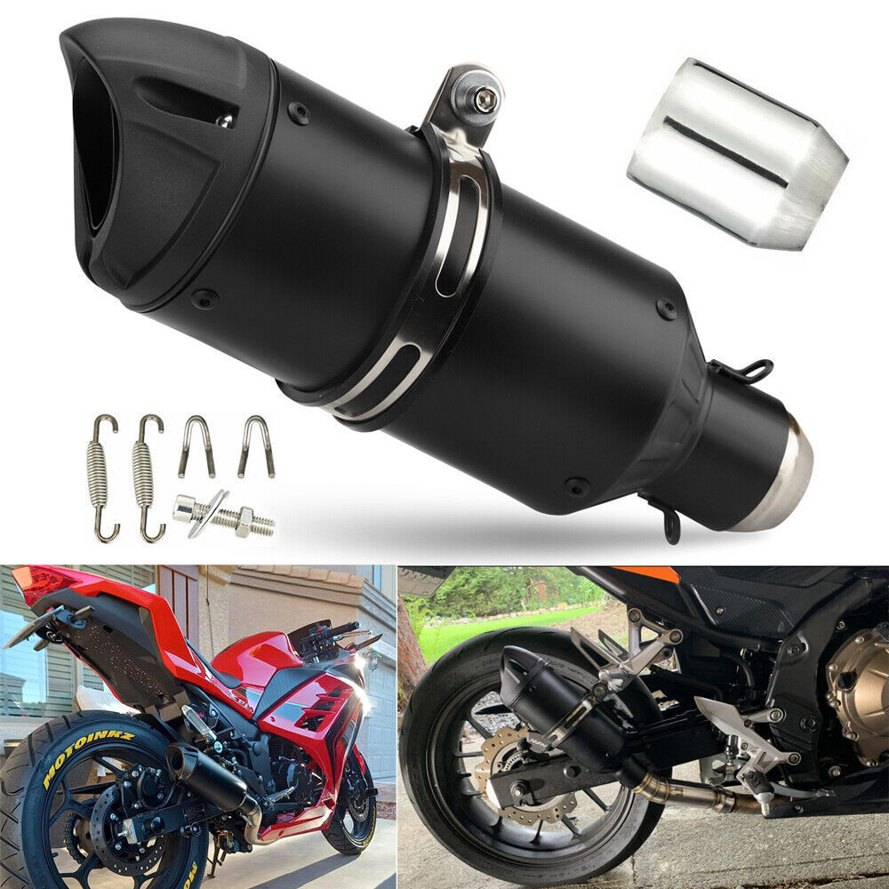 改装排气管SC黑色炸街ZX6RNINJA400弯梁车踏板车摩托车排气管