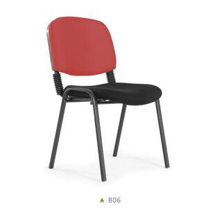 福金扁管四脚叠加椅会议椅接待椅办公椅洽谈椅盟