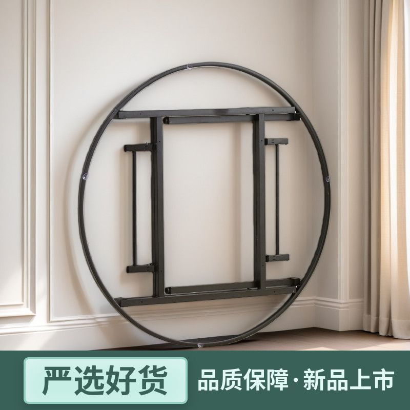 折叠桌架酒店折叠桌腿折叠架餐桌腿便携式餐桌脚铁艺桌腿折叠桌腿