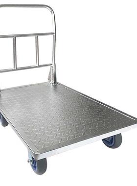 加厚钢板小推车拉货手推车搬运车工用平板车超重型重物大号手推车