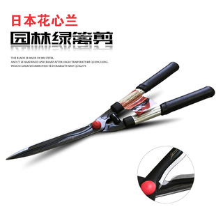 大剪刀 园林园艺工具 花心兰2056绿篱剪 绿化带草坪树枝修枝剪