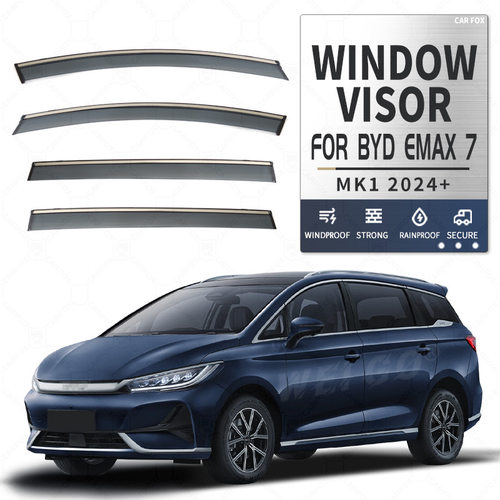 适用于比亚迪eMax7车窗晴雨挡雨遮阳板BYDeMax7Windowvisor