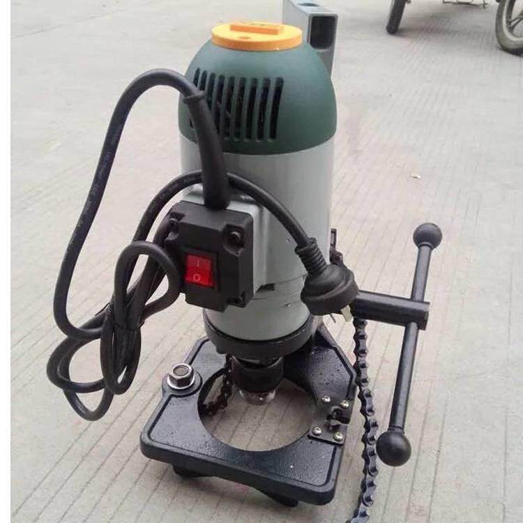 链条式开孔机手持式对穿开孔工具水钻打孔机