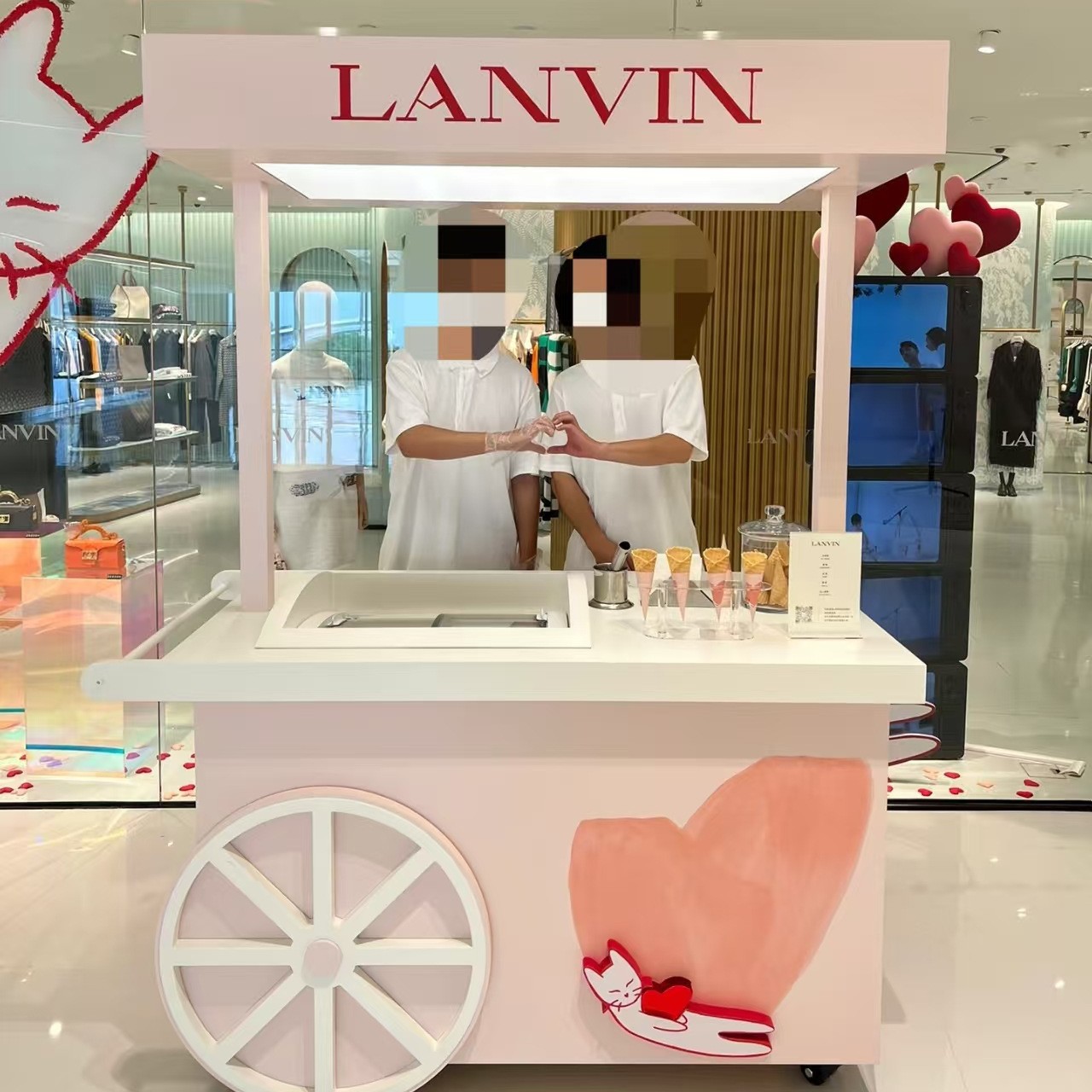铁艺商业展示柜展示台创意宣传促销面包店售卖车装饰可移动小推车