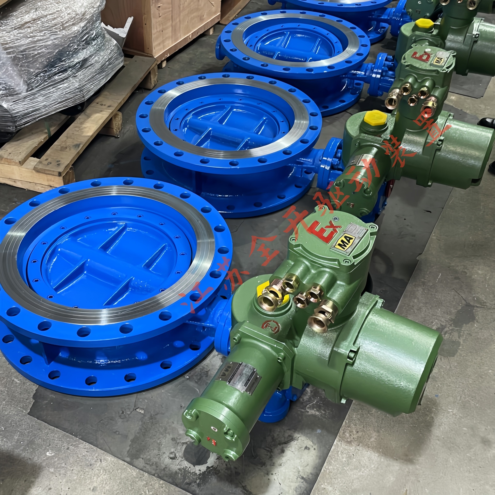 橡胶密封一体化瓦斯阀 MD943H-16C DN1000矿用隔爆型电动蝶阀