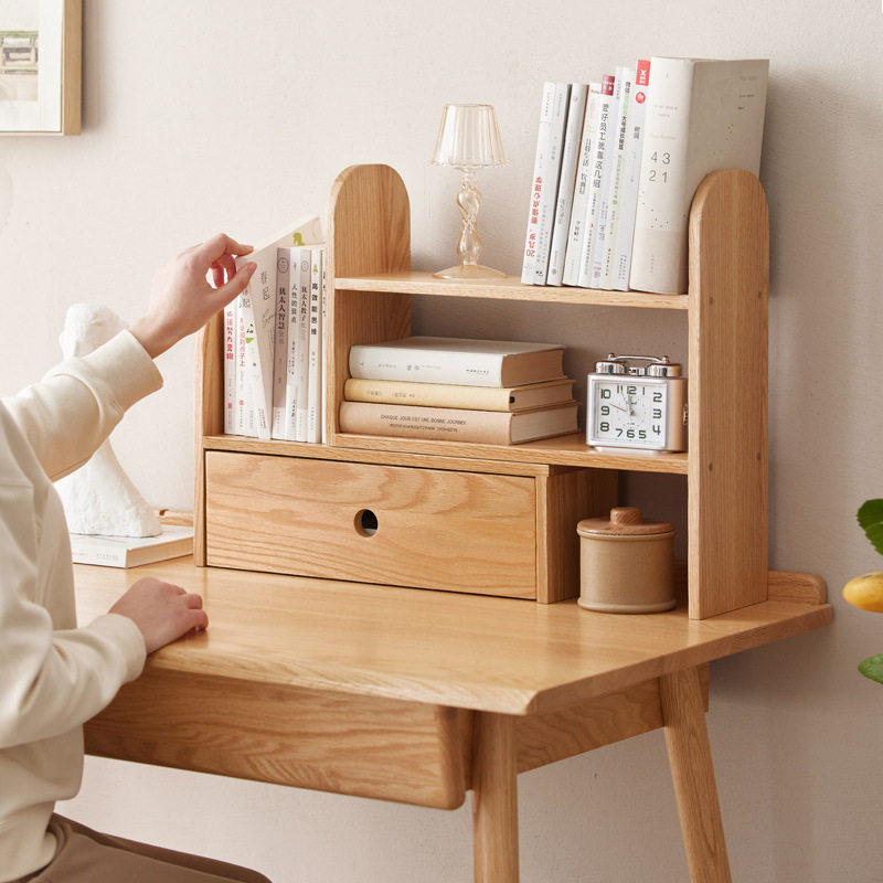 书架桌面转角置物架简易学生宿舍书桌办公桌收纳架多层桌上小书柜