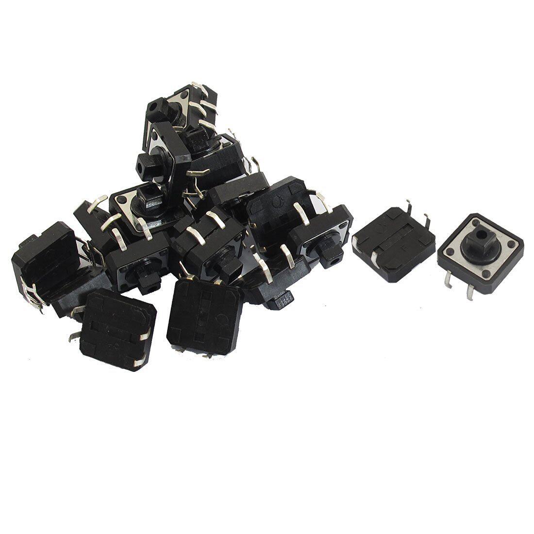 12X12X7.3按键B3F4055 12*12*7.3 轻触开关 方头黑色