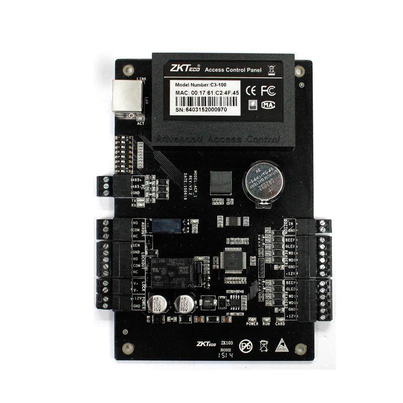ZKTCEO门禁控制器C3-100单门C3-200双门C3-400四门设备器考勤密码