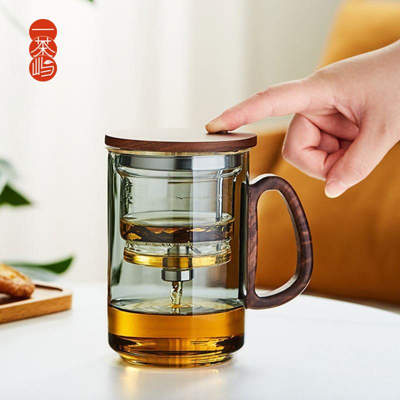 高档个人喝茶可拆洗飘逸杯泡茶壶冲茶器玻璃内胆泡茶杯家用办公室