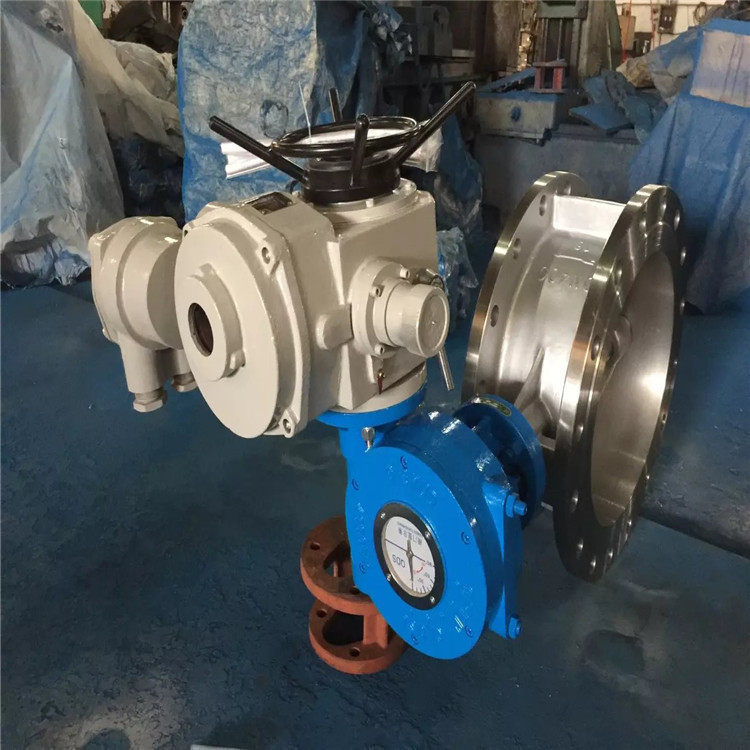 D943H-25R 电动三偏心金属硬密封法兰蝶阀 排气进水蝶阀