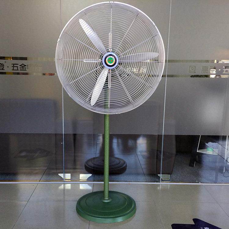 梁田工业落地扇650mm牛角扇全铜芯380/220V摇头商用电风扇工业级