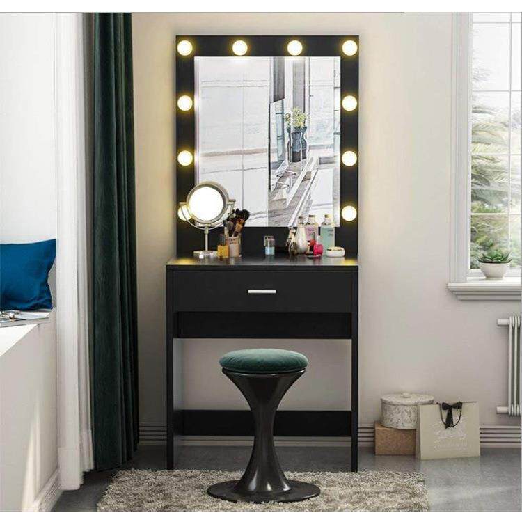 直销简易家具带灯梳妆台镜公寓酒店化妆桌卧室化妆柜