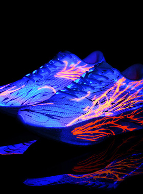 C202 6代夜光版心跳碳板跑鞋儿童超轻软底回弹专业竞速减震跑步鞋