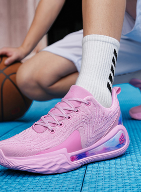 库里12篮球鞋青少年中大童防滑耐磨缓震学生专业运动球鞋摩擦有声