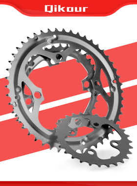 山地车48T大盘38T中盘28T小盘三片式齿盘改装升级104BCD牙盘齿片