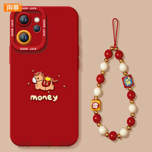 钱袋小马适用oppoReno15手机壳Reno14pro套2026马年Rone13新款OPPO硅胶12新年款11防摔Reon10外壳9过年8红色7