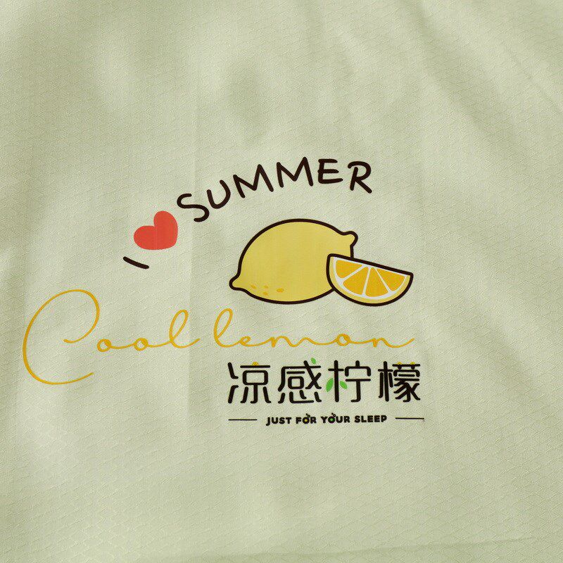 小绵羊冰晶凉感果茶夏被空调被夏凉被双人可水洗单人学生薄被子2m
