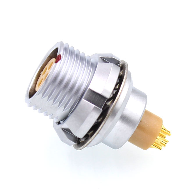 EEG外固定插座圆形航空插头互配推拉自锁插拔多芯连接器0B 1B ZEG