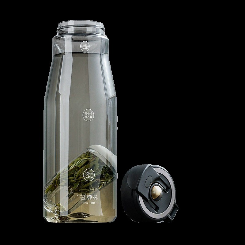 诺百纷磁弹泡茶杯茶水分离喝茶叶磁吸力大容量男士款生专用水杯子