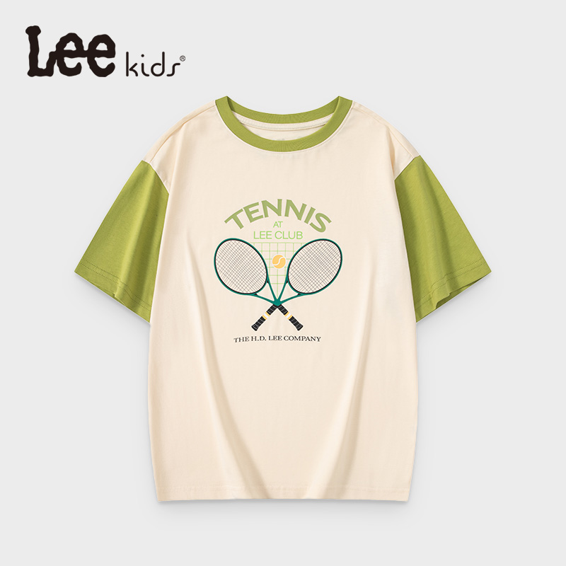 Lee Kids短袖T恤男童女童套头休闲夏季宽松2025新款