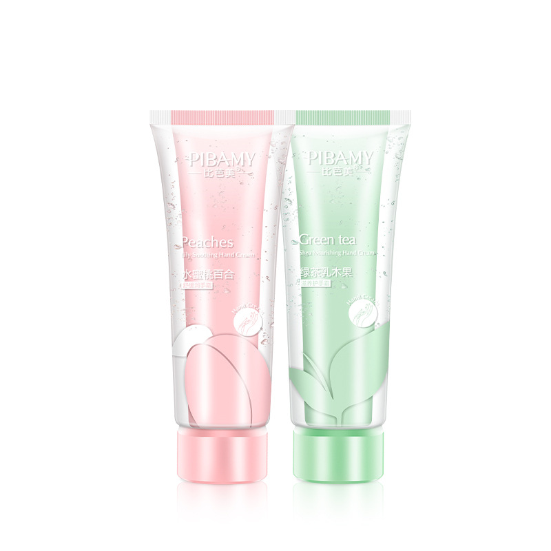 比芭美双管香氛护手霜水蜜桃百合舒缓润手霜绿茶乳木果滋养护手霜