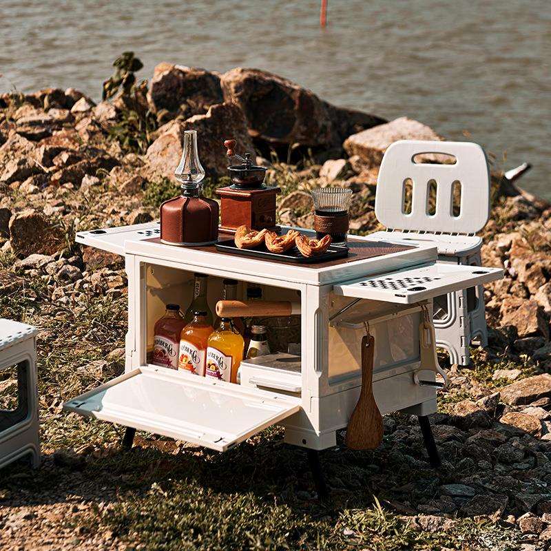 户外露营收纳箱可折叠高颜值野营整理箱储物箱野餐收纳便捷整理箱