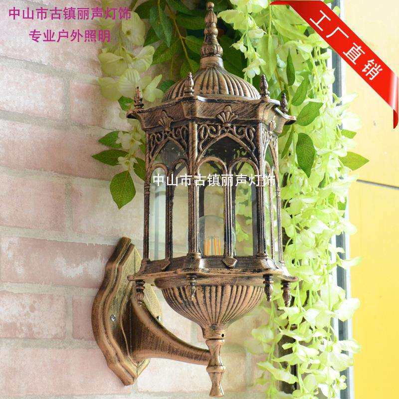 防水户外壁灯工程用户外欧式壁灯酒店庭院阳台复古壁灯仿古工艺