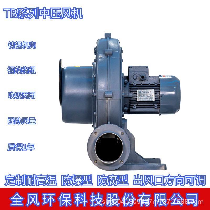 1.5KW窑炉焚化炉送风铝壳蜗牛式风机 投料搅拌站吸浮尘中压风机