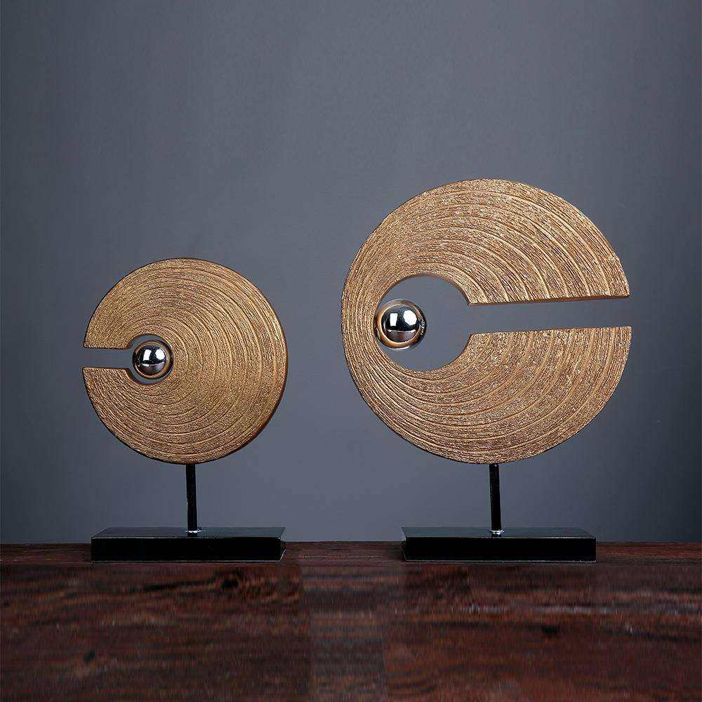 创意新中式现代家居软装饰品电视柜玄关办公室慧眼摆件树脂工艺品