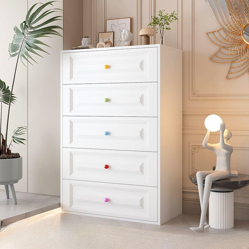 多层抽屉式收纳柜五斗柜家用钢制柜落地客厅多层靠墙大容量抽屉柜