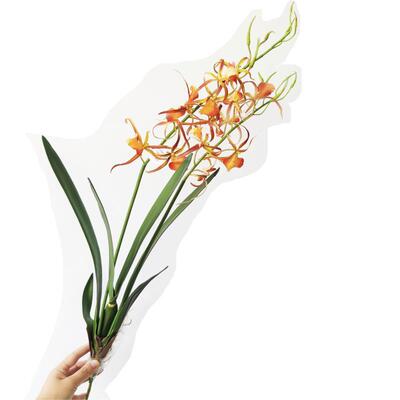 中式高质感石斛兰垂枝蝴蝶兰蜘蛛兰假仿真花装饰花摆放花艺兰花会