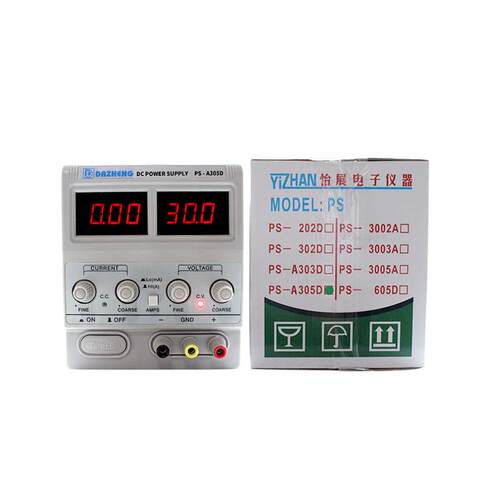 DAZHENG可调直流稳压电源PS-A305D线性电源30V5A转换毫安显示305D