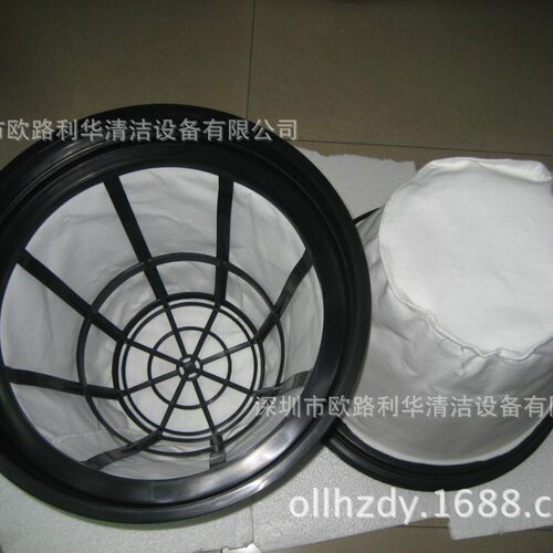 工业吸尘器配件无尘室吸尘器粉尘吸尘器尘隔布袋44CM不锈钢桶