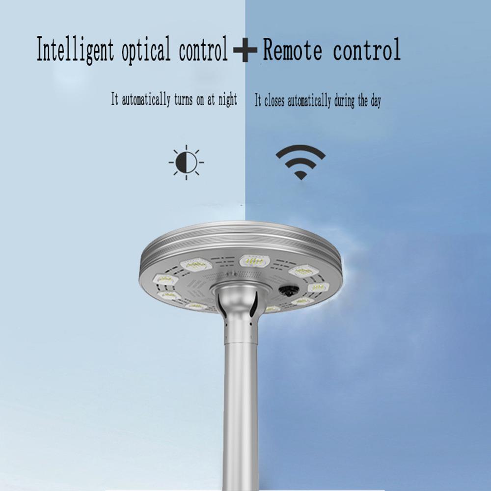 太阳能户外飞碟灯防水超亮大功率庭院灯公园别墅柱头灯景观灯高杆