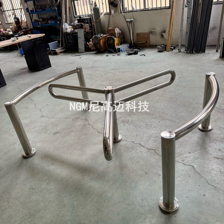厂家批发不锈钢半高单向转闸门游乐公园物业小区手推婴儿车通行道