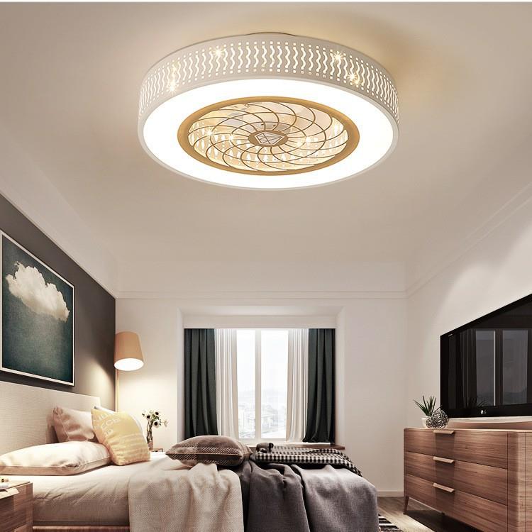 隐形电风扇灯吊灯客厅餐厅卧室家用简约灯具吸顶吊扇灯厂家直销