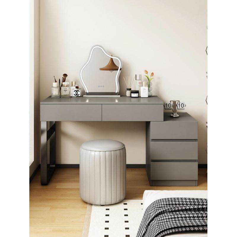 梳妆台化妆桌卧室现代简约2025新款小户型出租房用斗柜一体化妆台