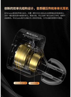 KZ Castor/双子座有线耳机发烧重低音曼哈曲线HIFI高音质高解析
