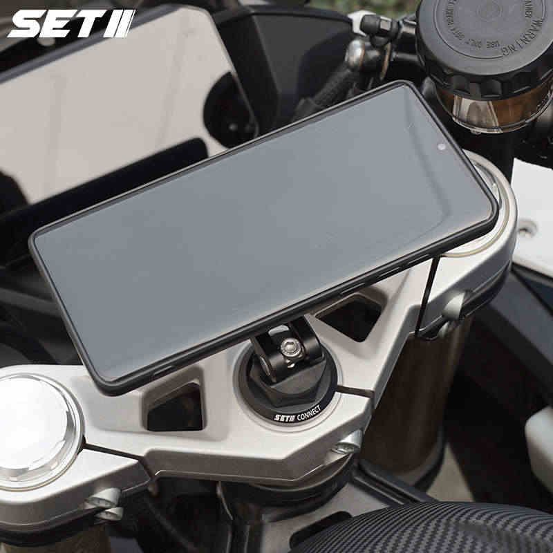 SETII春风250/450/675SR系列摩托车手机导航铝合金专用减震支架 - 实物图
