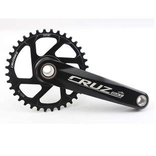 山地自行车曲柄CNC铝合金中空一体GXP三钉直装曲柄 155/160/165mm