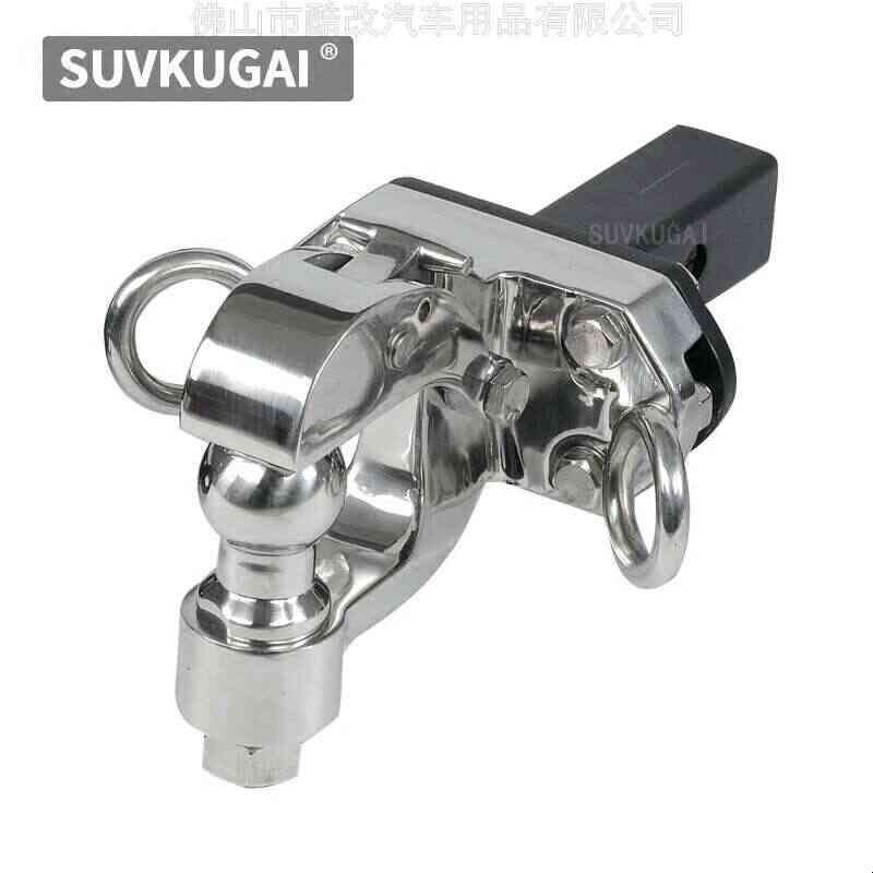 汽车拖挂流氓勾拖车杠拖车钩底座后杠拖钩方口拖车球头拖车臂插销图片