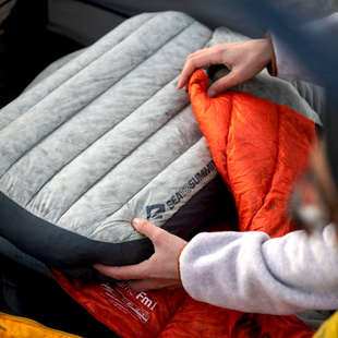 sts充气枕头轻量化便携户外吹气U型枕午睡露营旅行护颈脖枕腰枕