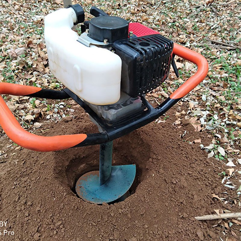 速发四冲程人人单坑机 挖单手提式钻孔机 大功率手提式栽树挖坑机