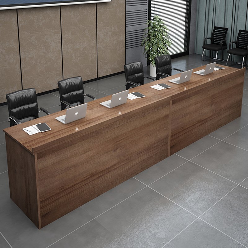 速发主席台讲演台办公桌椅台合会议室厅领导发言组子简约板式双人