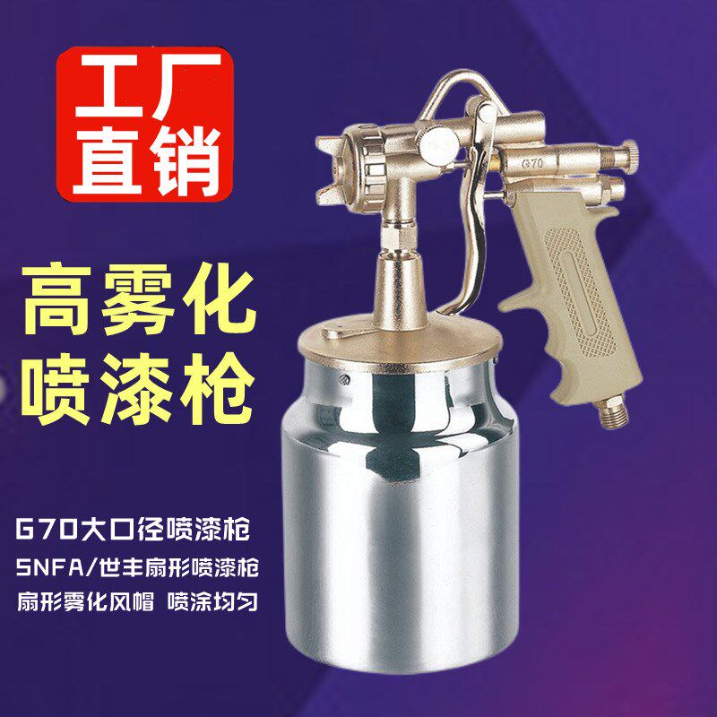速发供货E70喷G70气动工业漆漆喷枪高雾化家具墙面汽车/油枪